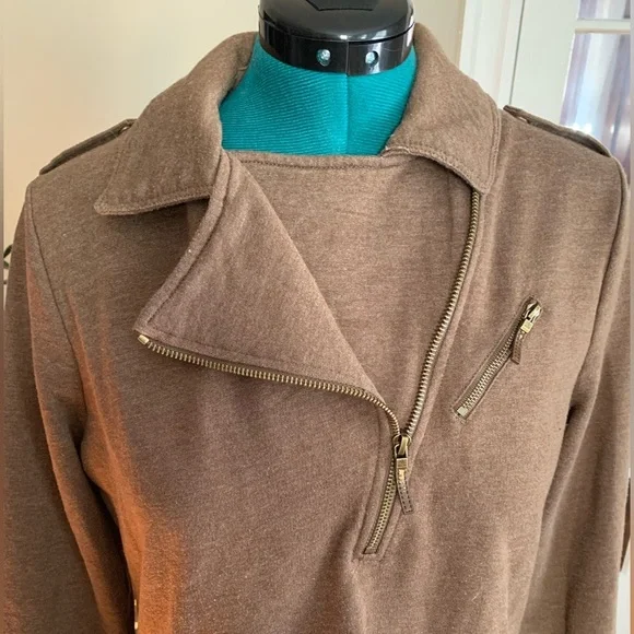 Lauren Ralph Lauren brown taupe long sleeve dress size XL - Picture 5 of 7